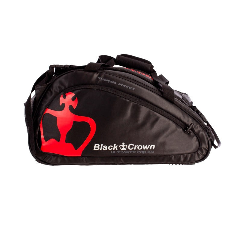 BLACK CROWN ULTIMATE PRO 2.0 Nero/Rosso (Borsa porta racchette)