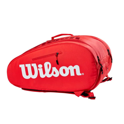 WILSON SUPER TOUR Padel Rosso/Bianco (Borsa porta racchette)