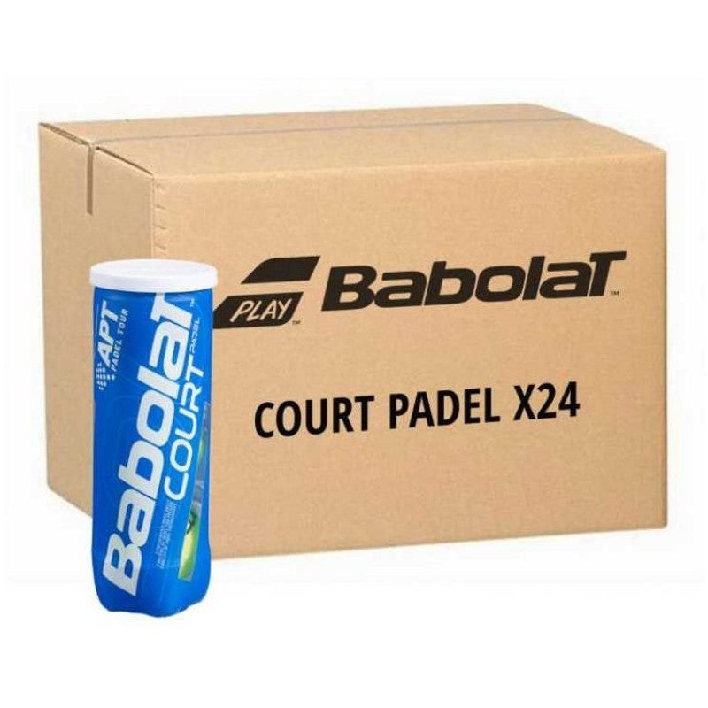 Box 24 Tubes 3 Balls BABOLAT COURT Padel