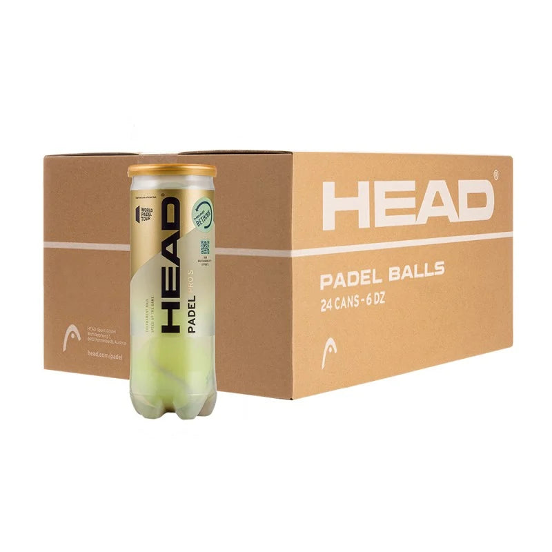 Scatola 24 Tubi 3 Palline HEAD Padel PRO S