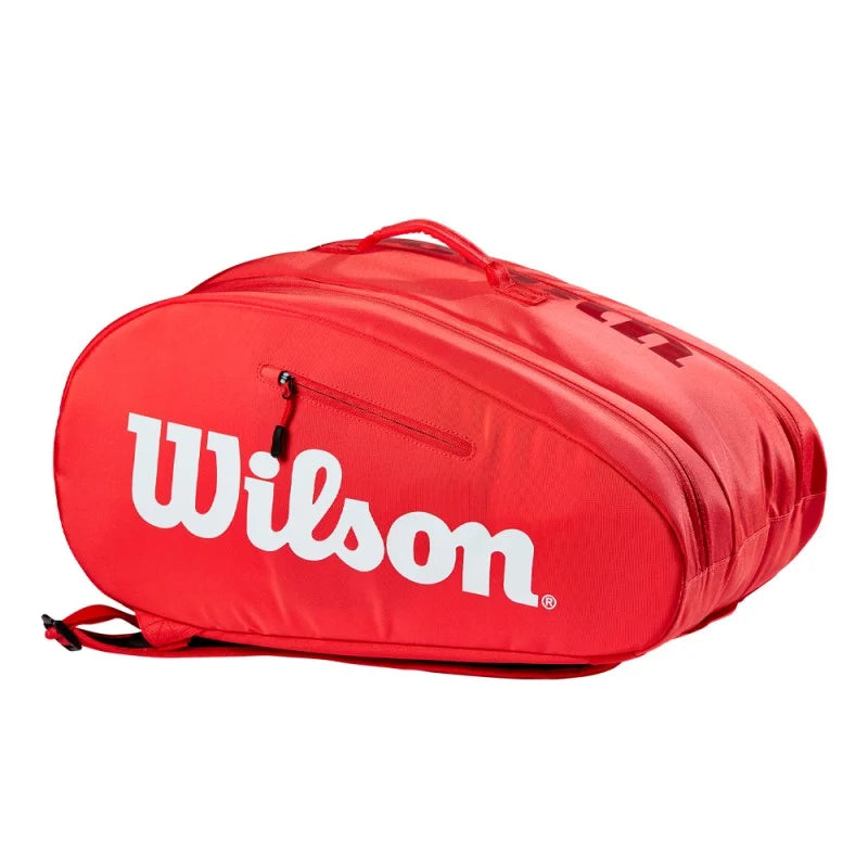 WILSON SUPER TOUR Padel Rosso/Bianco (Borsa porta racchette)