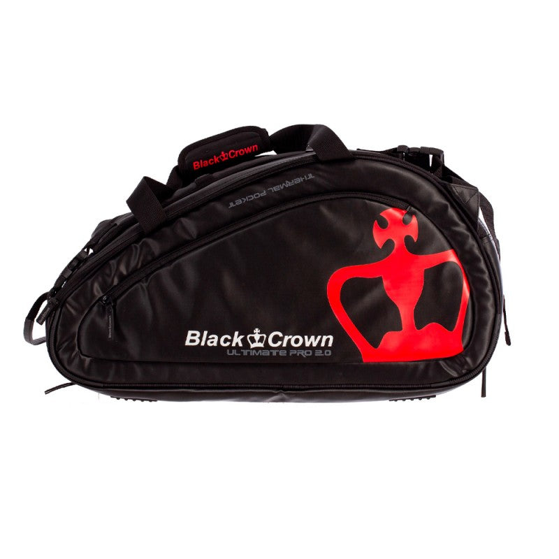 BLACK CROWN ULTIMATE PRO 2.0 Nero/Rosso (Borsa porta racchette)