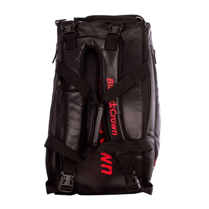 BLACK CROWN ULTIMATE PRO 2.0 Nero/Rosso (Borsa porta racchette)