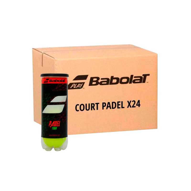 Scatola 24 Tubi 3 Palline BABOLAT TOUR Padel